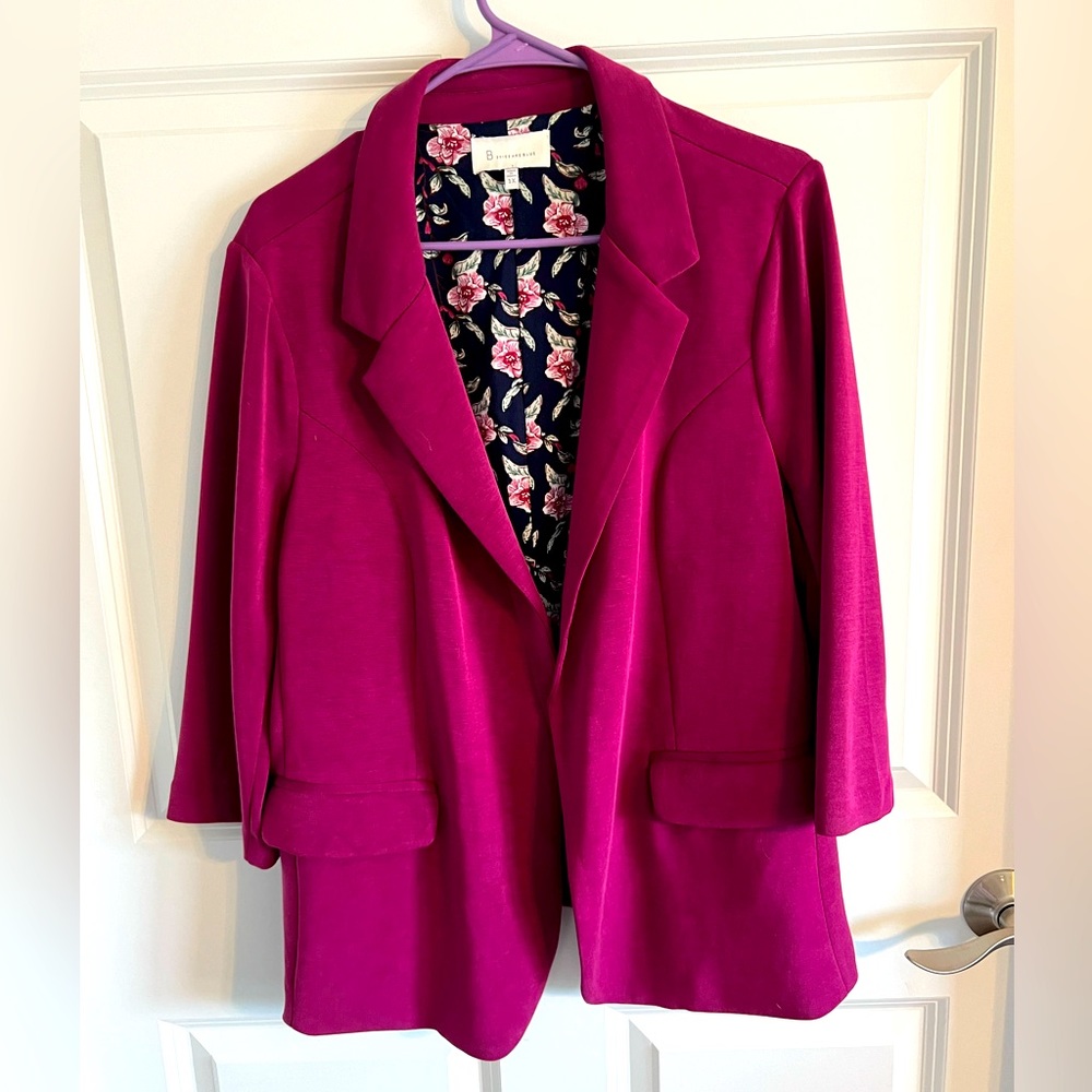 NWOT Skies are Blue Burgundy Blazer